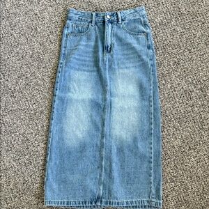 Chicwish Light Blue Denim Skirt